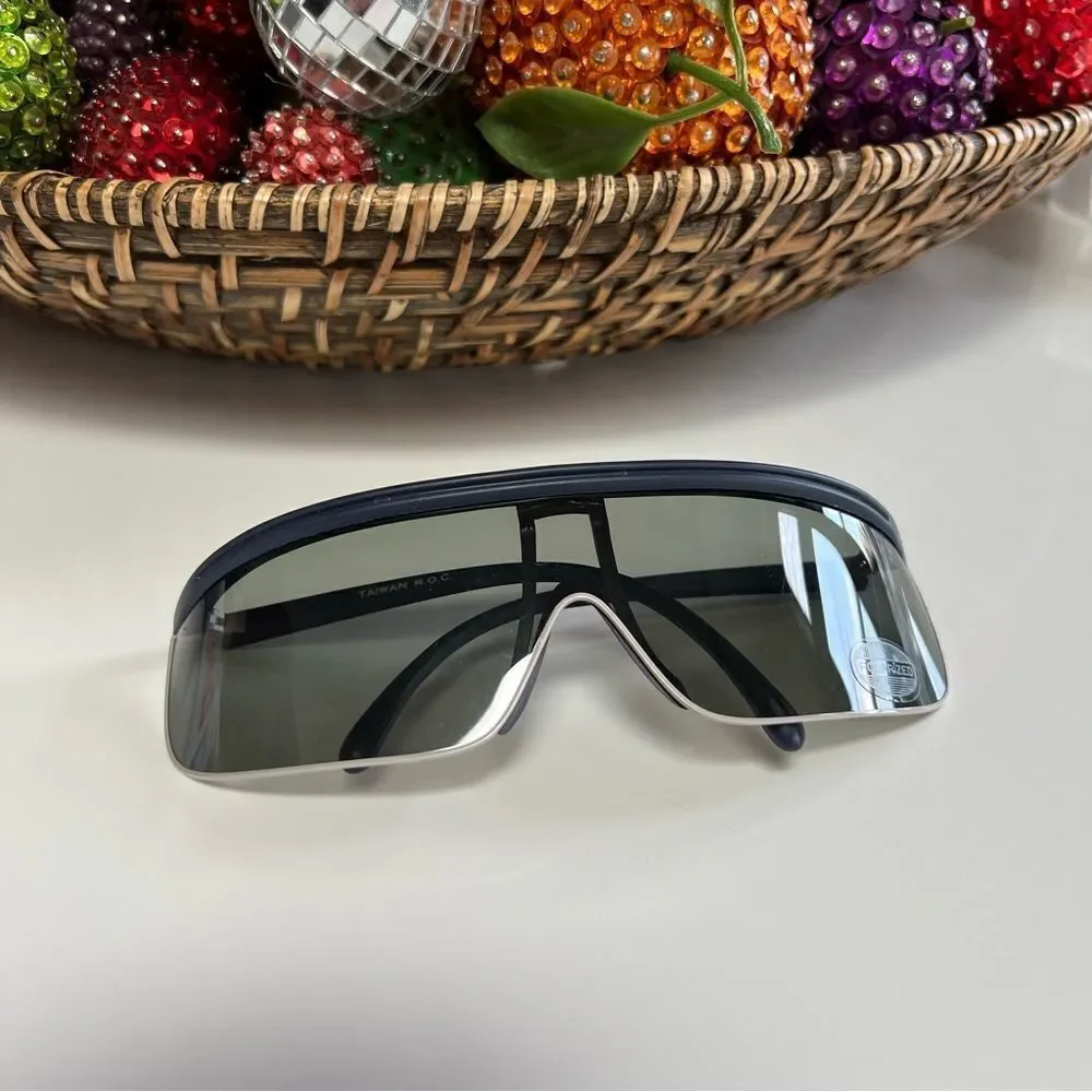 True Vintage Deadstock 1980s Sporty Polarized Windsheild Aviator Glasses Pair 4
